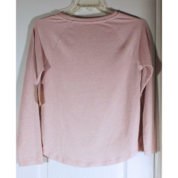 St John's Bay Active Women's Long-Sleeve Knit Top Peach Size M NWT - Picture 5 of 7